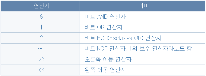 비트 연산자 (1)